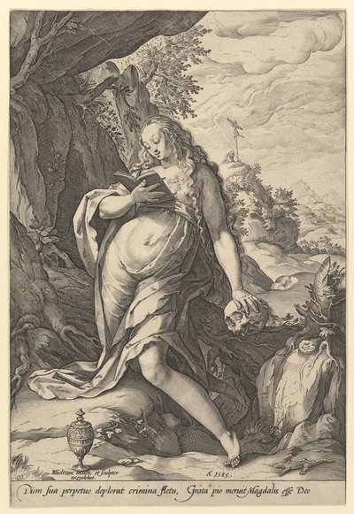 Santa María Magdalena Penitente de Hendrik Goltzius