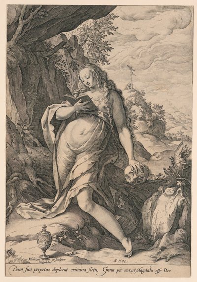 Santa María Magdalena Penitente de Hendrik Goltzius