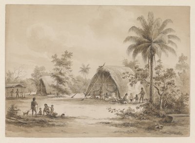 Campamento de los Arawaks del Caribe de Hendrik Huygens