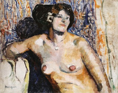 Desnudo Sentado; Nu Assis de Henri Charles Manguin