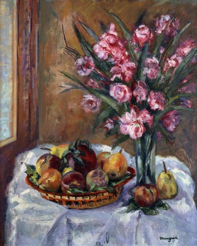 Adelfas y frutas; Lauriers Roses et Fruits de Henri Charles Manguin