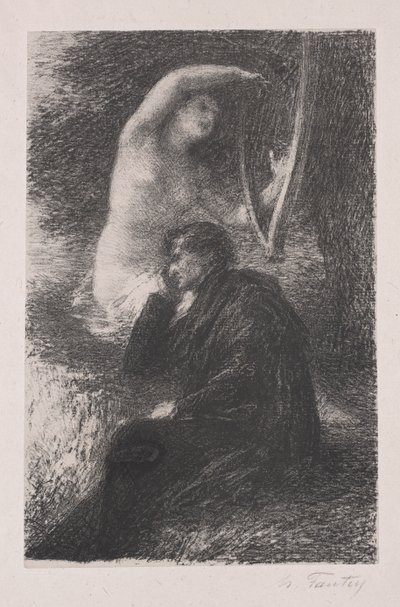 Lélio: El arpa eólica de Ignace Henri Jean Fantin Latour