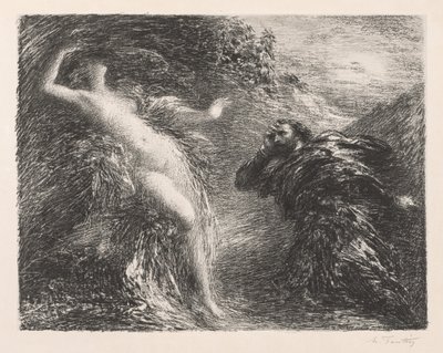 Manfredo y Astarté de Ignace Henri Jean Fantin Latour