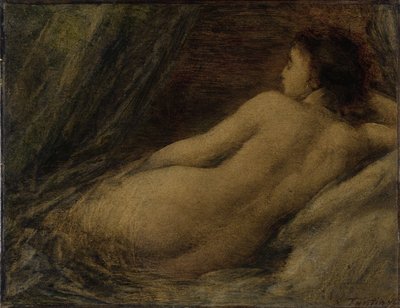 Desnudo reclinado de Ignace Henri Jean Fantin Latour