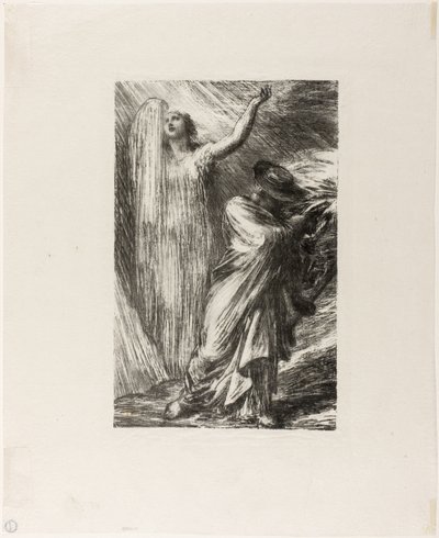 Siegfried: Acto III, Evocación de Erda de Ignace Henri Jean Fantin Latour