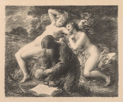 La tentación de San Antonio de Ignace Henri Jean Fantin Latour