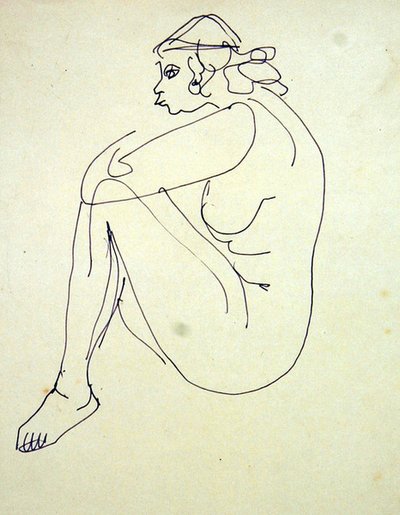 Desnudo femenino sentado de Henri Gaudier Brzeska