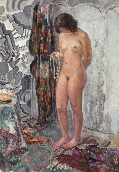 Desnudo de pie con un collar, c. 1923 de Henri Lebasque