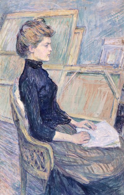 Modelo en estudio (Helene Vary) de Henri de Toulouse Lautrec