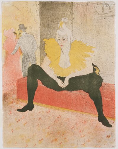 Payasa Sentada (Mlle Cha-U-Kao) de Henri de Toulouse Lautrec