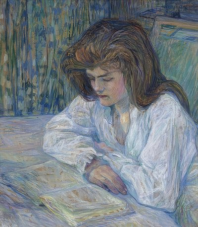 La lectora (La Liseuse). 1889 de Henri de Toulouse Lautrec