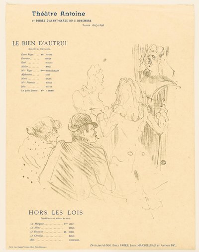 Homenaje a Moliere de Henri de Toulouse Lautrec