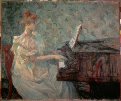 Misia Natanson al piano de Henri de Toulouse Lautrec