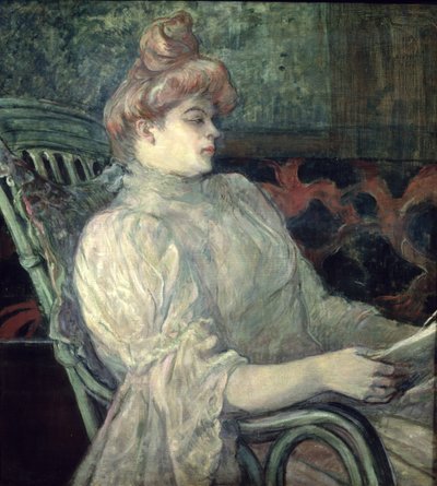 Mujer Leyendo de Henri de Toulouse Lautrec