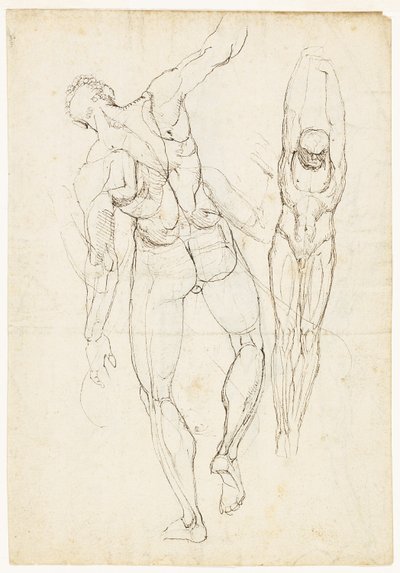 Estudios de figuras (recto y verso) de Johann Heinrich Füssli