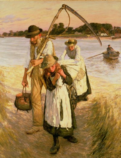 Trabajadores Agrícolas Migrantes (Familia) de Henry Herbert La Thangue