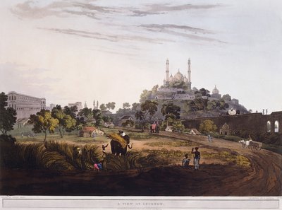 Una vista en Lucknow, 1824 de Henry Salt