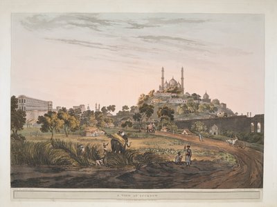 Una vista en Lucknow, India 1809 de Henry Salt