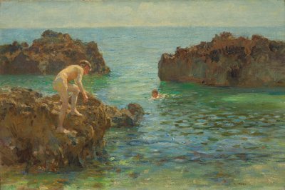 Niños bañándose de Henry Scott Tuke