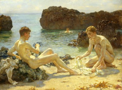 Los bañistas al sol de Henry Scott Tuke