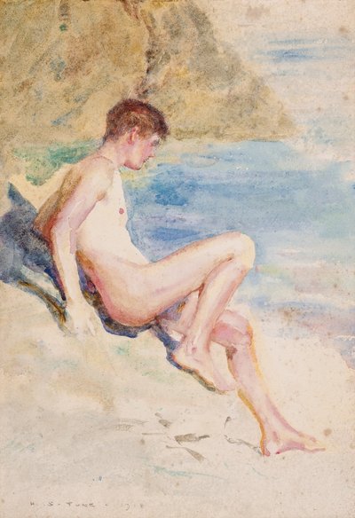 El bañista, 1910 de Henry Scott Tuke