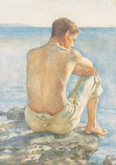 Observando el mar de Henry Scott Tuke