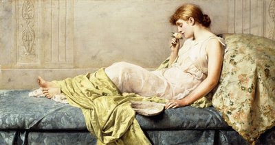 La rosa del boudoir, 1879 de Henry Thomas Schafer