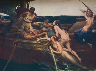 Ulises y las sirenas, 1909, c.1950 de Herbert James Draper