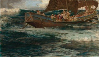 La ira del dios del mar de Herbert James Draper