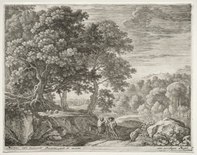 La huida a Egipto, c. 1652-1654 de Herman van Swanevelt