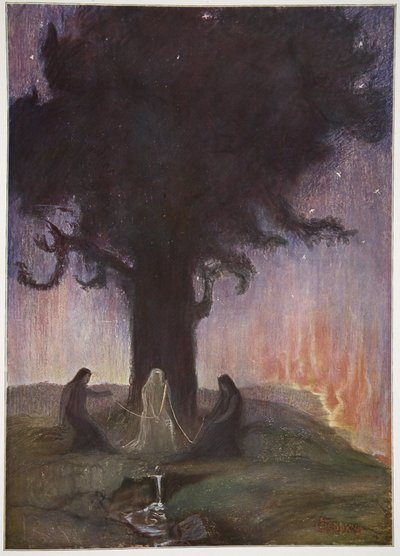 Las Nornas, 1906 de Hermann Hendrich