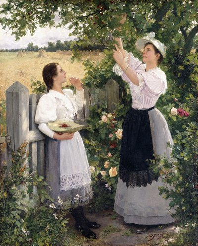 Los recolectores de cerezas, 1894 de Hermann Seeger