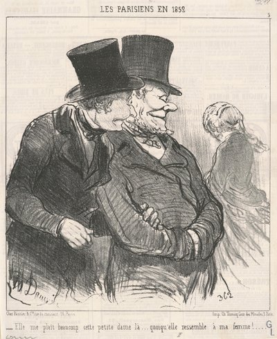 Él me gusta mucho... de Honoré Daumier