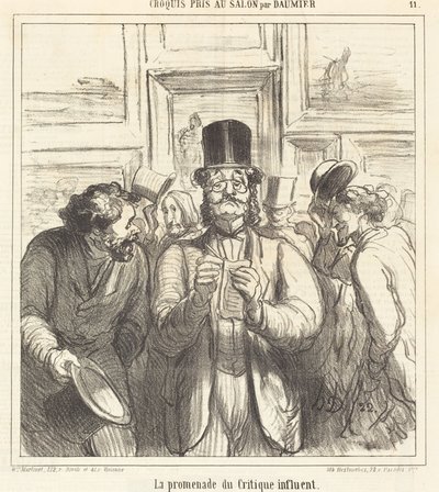 El Paseo del Crítico Influyente de Honoré Daumier