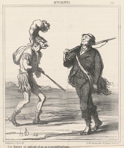 Las cacerías... no se parecen de Honoré Daumier