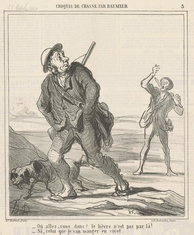 ¿A dónde vas? de Honoré Daumier