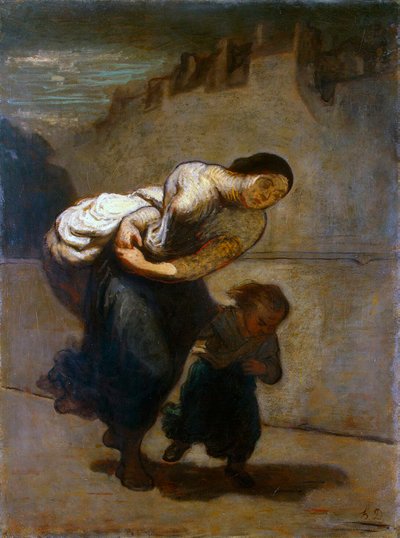 La carga, 1850-1852 de Honoré Daumier