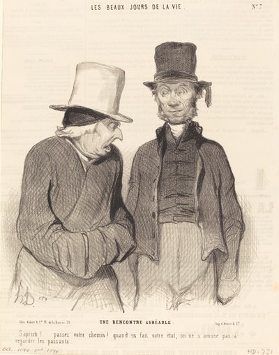 Un encuentro agradable de Honoré Daumier