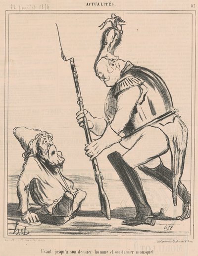 Usando hasta su último hombre... de Honoré Daumier