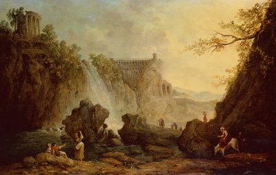 Paisaje con Cascada de Hubert Robert