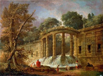 Pabellón con la cascada de Hubert Robert