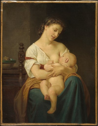 Madre e Hijo, c.1869 de Hugues Merle