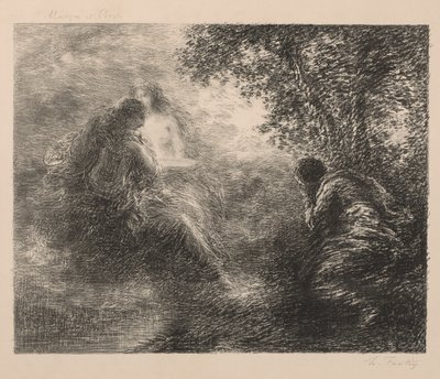 Música y poesía, 1883 de Ignace Henri Jean Fantin Latour