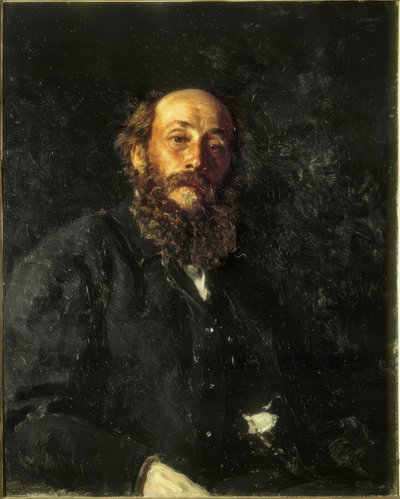 Retrato del pintor Nikolai Gay de Ilya Efimovich Repin