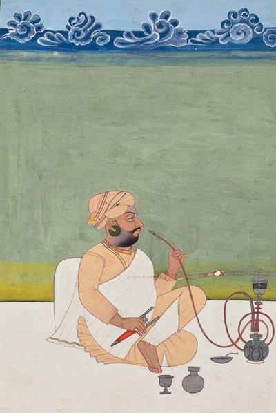 Retrato de un yogui Khanphata, c.1800 de Indian School