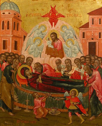 La dormición de la Virgen de Ioannes Mokos