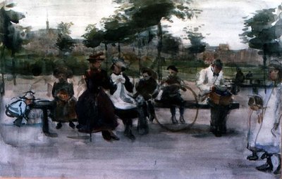 El banco del parque, Ámsterdam de Isaac Israels