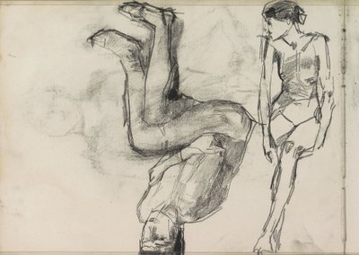 Dos desnudos femeninos sentados de Isaac Israels