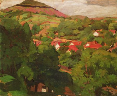 Paisaje en Nagybanya, Hungría de Istvan Reti