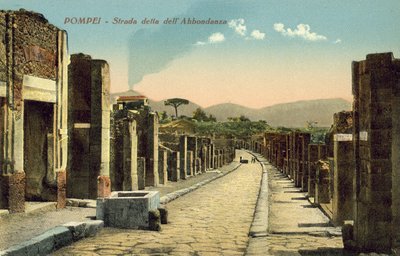 Pompeya, Italia, Calle de la Abundancia de Italian Photographer